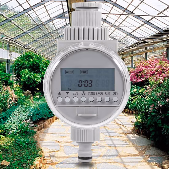 Contrôleur d'irrigation automatique d'économie d'eau LCD minuterie d'arrosage numérique pour la maison jardin minuterie solaire programmable robinet de tuyau Esg17741