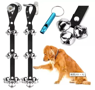 Sonnettes pour chien d'entraînement de qualité supérieure pour chien, cloche de porte réglable pour l'entraînement à la propreté