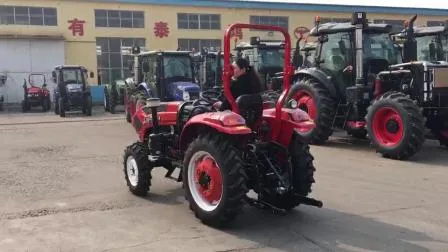 Machine agricole 4X4 roues 60HP, Mini tracteur Compact, tracteur agricole de jardin avec accessoires